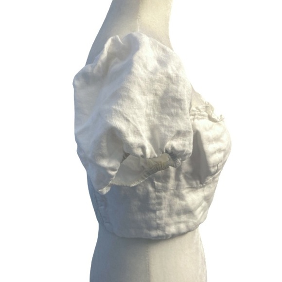 Wilfred Wander Linen Blouse In White Size M - Picture 8 of 12